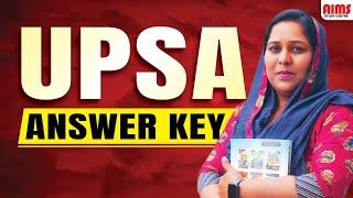 UPSA ANSWER KEY  | UPSA | AIMS STUDY CENTRE |