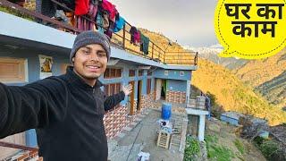 आसान नहीं पहाड़ों में घर बनाना | My village home construction | pahadi lifestyle video | RTK Vlogs