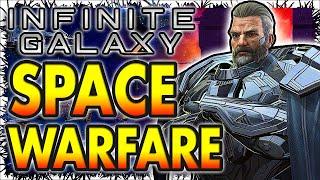 BUILDING A WARSHIP... IN SPACE! INFINITE GALAXY GAMEPLAY 2021! New Space RPG Game for Android/iOS