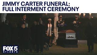 Jimmy Carter Funeral - Full Interment Ceremony | FOX 5 News