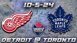 10-5-24 Detroit Red Wings vs Toronto Maple Leafs Game Audio | NHL Preseason Streamcast & Chat