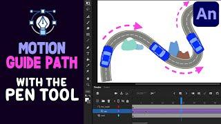 Motion Guide Path with the Pen Tool | Adobe Animate CC Tutorial