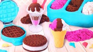 DIY How to make Ice Cream WITH Kinetic Sand Cutting |10 minutes Oddly Satisfying ASMR Compilation 4K