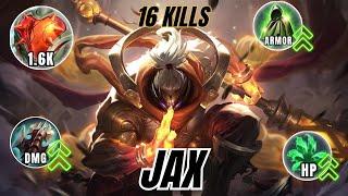 Wild Rift - Full Tank JAX 1 VS 4 | Solo Gameplay (Build & Runes)