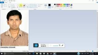 How to add name and date of birth to a passport size photo using paint for APPSC, KPSC etc..