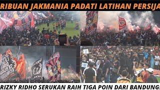 MOMEN CURVA NORD PERSIJA BERI SEMANGAT MACAN KEMAYORAN JELANG TANDANG KE PERSIB BANDUNG