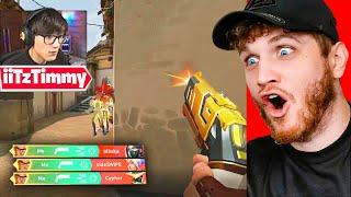 Valorant NOOBS react to iiTzTimmy's BEST clips!!