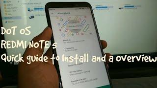 DOT OS Official on Redmi Note 5 (Vince) Quick Installation guide and an overview| stable rom