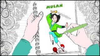 Learn How to Draw Mulan - D2 Disney Drawing | Disney Princess | Walt Disney Feature Animation