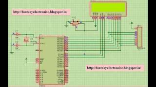 8051 Base 16X2 LCD interfacing in 8-Bit include keil(c and hex) and Proteus