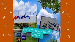 Streets Sign Falling Effects || Tutorial 2021 || Aftereffects || Newton