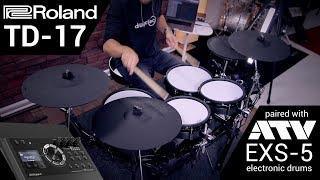 Roland TD-17 sound module swap on ATV EXS-5 electronic drums