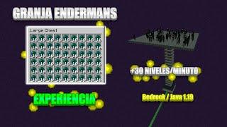 GRANJA DE ENDERMANS Y XP INFINITA FACIL | MINECRAFT BEDROCK Y JAVA 1.19