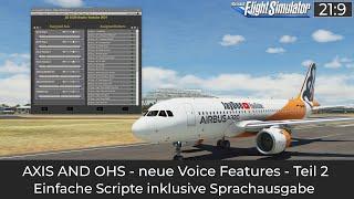 Einfache Scripts inklusive Sprachausgabe - AXIS AND OHS - neue Voice Features - Teil 2