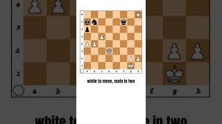 CHESS COMBOS, WHITE TO MOVE, MATE IN TWO