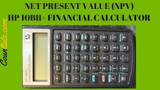NPV (Net Present Value) | HP 10bII+ Financial Calculator | Non-Constant Cash Flows