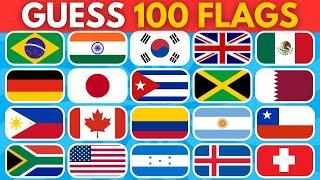 Guess The Country by The Flag Quiz | Can You Guess 100 Flags? | World Flags Quiz