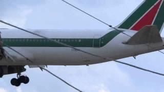 Alitalia Boeing 767-33A/ER Landing Runway 10 as AZA #628 from LIRF / FCO to Chicago O'Hare