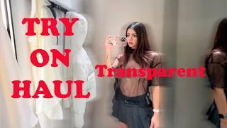 SHEER DREES  | TRY ON HAUL | TRANSPARENT LINGERIE | Close Ups | See through |  No Bra 2024