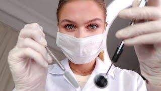 ASMR Dental Examination and Teeth Cleaning.  Medical RP, Personal Attention