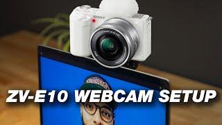 Sony ZV-E10 Live Streaming Setup (Webcam Tutorial)