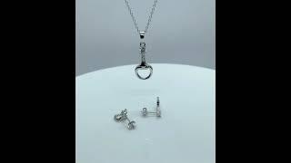 Alf&Co. Jewellery - Equestrian Jewellery - Silver Snaffle Earring and Necklace