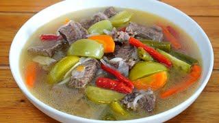 RESEP ASEM-ASEM DAGING KUAHNYA SEGER BANGET BUMBUNYA CUMA DI IRIS