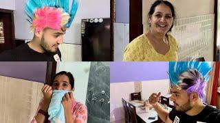 Galti se Hair Colour Hogya#rohitchhikara #kanikaranavlogs #haryanvicomedy #rohitkanika #reels