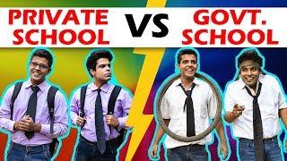 PRIVATE SCHOOL vs GOVERNMENT SCHOOL | The Half-Ticket Shows