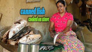 canned fish  I use a wood stove to make Canned fish. .village kitchen recipe