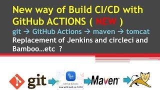 GitHub Actions ( New ) | CI/CD with GitHub Actions workflow | maven and tomcat deployment | Madhu