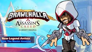 Brawlhalla x Assassin's Creed - NEW LEGEND Ezio ALL SKINS + Eivor Epic Crossover + KO  Effect + More