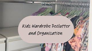 Kids wardrobe organisation 