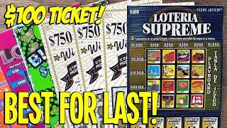 SAVED THE BEST FOR LAST!  $265 TEXAS LOTTERY Scratch Offs