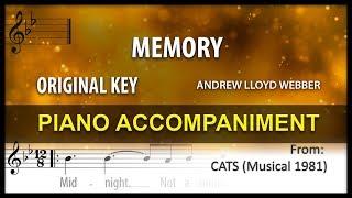 Memory Cats Karaoke Piano Original key