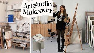 ART STUDIO MAKEOVER - Tipps zum Atelier zu Hause einrichten! // I'mJette