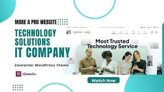 Enterprise Level Website - IT Solutions and Service Company | IT Firm Elementor Theme | ITLab Theme