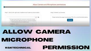 A Step-by-Step Guide: Enabling Microphone and Camera Permissions in Chrome Browser"? (Hindi)