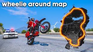 I Tried To Wheelie Around The Whole Map In GTA 5