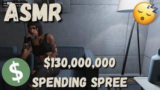 ASMR Gaming | GTA Online - $130,000,000 SPENDING SPREE!!! (Whispering & Controller Sounds)
