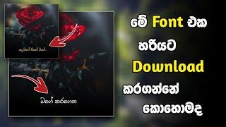 How to download isi alakamanda sinhala font | Un sinhala font Download | Tech s geek