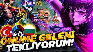 TÜRKİYE vs BULGARİSTAN - ULUSAL MAÇ! | TEK ATAN EFSANE HASAR DYRROTH | Mobile Legends