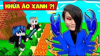 PHONG CẬN THỬ THÁCH 24H XÂY NHÀ AN TOÀN CHỐNG KHỨA ÁO XANH BỌ CẠP KINH DỊ TRONG MINECRAFT