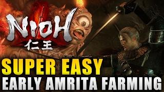 Nioh Best Early Amrita Farming Method - Nioh Level Up Fast Guide