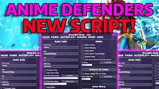 Anime Defenders New Script | Macro, Autofarm, and much more | Mobile & Pc