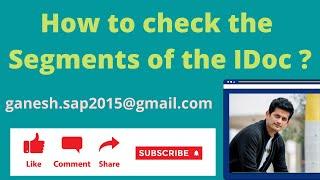 How to check the segments of an IDOC Type in SAP? SAP Standard Transaction Codes WE30, WE60, SE11