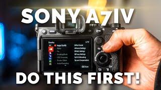 SONY A7IV: Menu Settings to Adjust BEFORE You Start Shooting | Do This First!