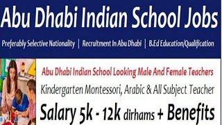 Teaching Job in Abu Dhabi  - Teacher Vacancy in 2023