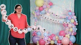 Easy Swiftie Friendship Bracelet Garland from Balloons (Morgan's Version)