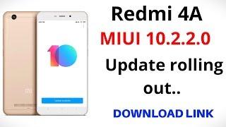REDMI 4A - NEW UPDATE MIUI 10.2.2.0 ROLLING OUT, DOWNLOAD LINK.. #next update for Redmi 4A device...